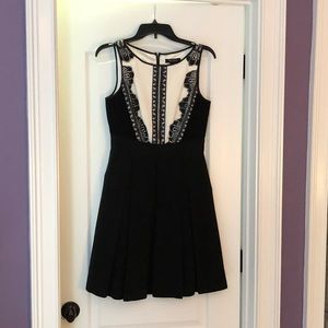 White House Black Market Tuxedo Lace Dress